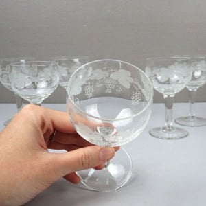 Üzüm Desenli Kadehler / Küçük