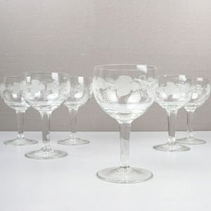 Üzüm Desenli Kadehler / Küçük