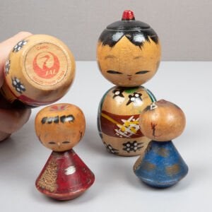 Japon Ahşap Kokeshi Aile