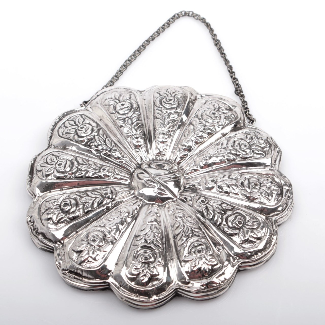 Yuvarlak Gümüş Duvar Aynası