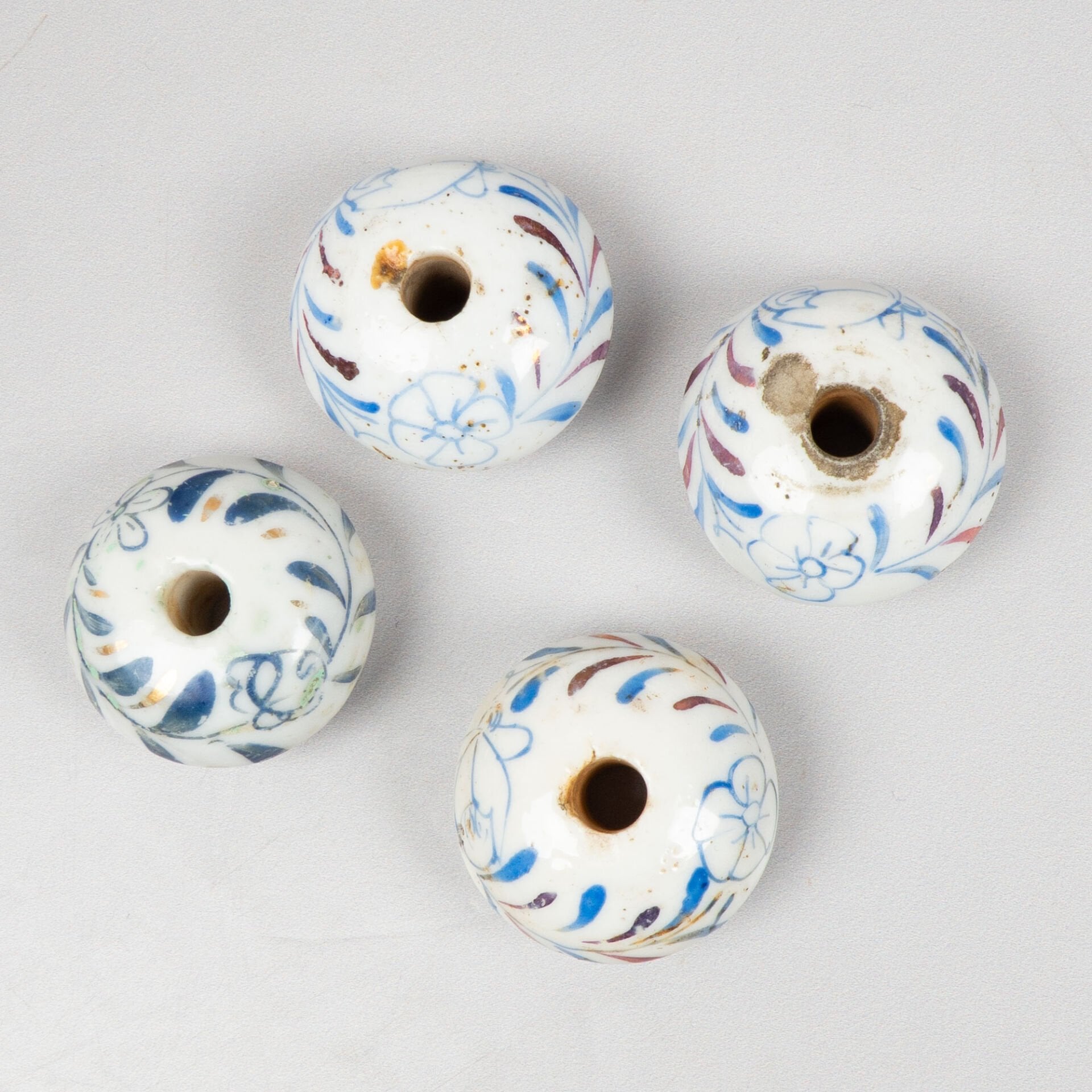 4 Lacivert Desenli Kulp