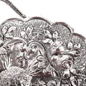 Oval Gümüş Duvar Aynası