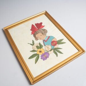 El İşi Kız ve Çiçekler