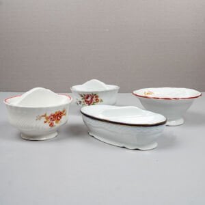 4 Porselen Tuzluk Biberlik