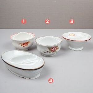 4 Porselen Tuzluk Biberlik