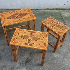 Marküteri İşli Zigon Sehpa