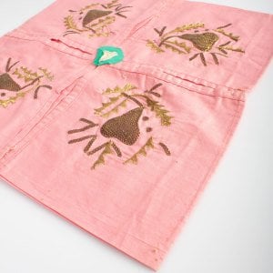 Altın İşli Pembe Çevre