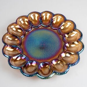 Indiana Glass Karnaval Cam Yumurta Tabağı