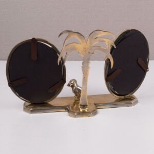 Art Deco Çiftli Çerçeve / Köpekli