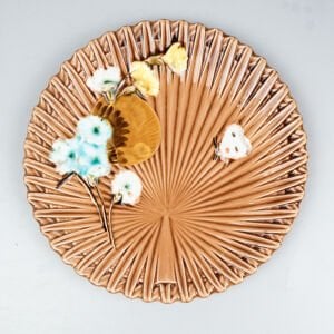 Bambu Desenli Kahverengi Majolica Tabak