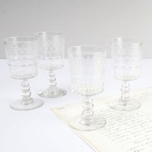 Baccarat İğne İşli 4 Kristal Kadeh