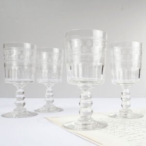 Baccarat İğne İşli 4 Kristal Kadeh