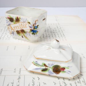 Porcelain de Paris Amitie Yazılı Şekerlik