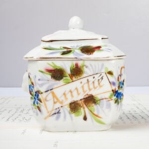 Porcelain de Paris Amitie Yazılı Şekerlik