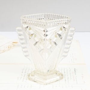 Art Deco Şeffaf Vazo