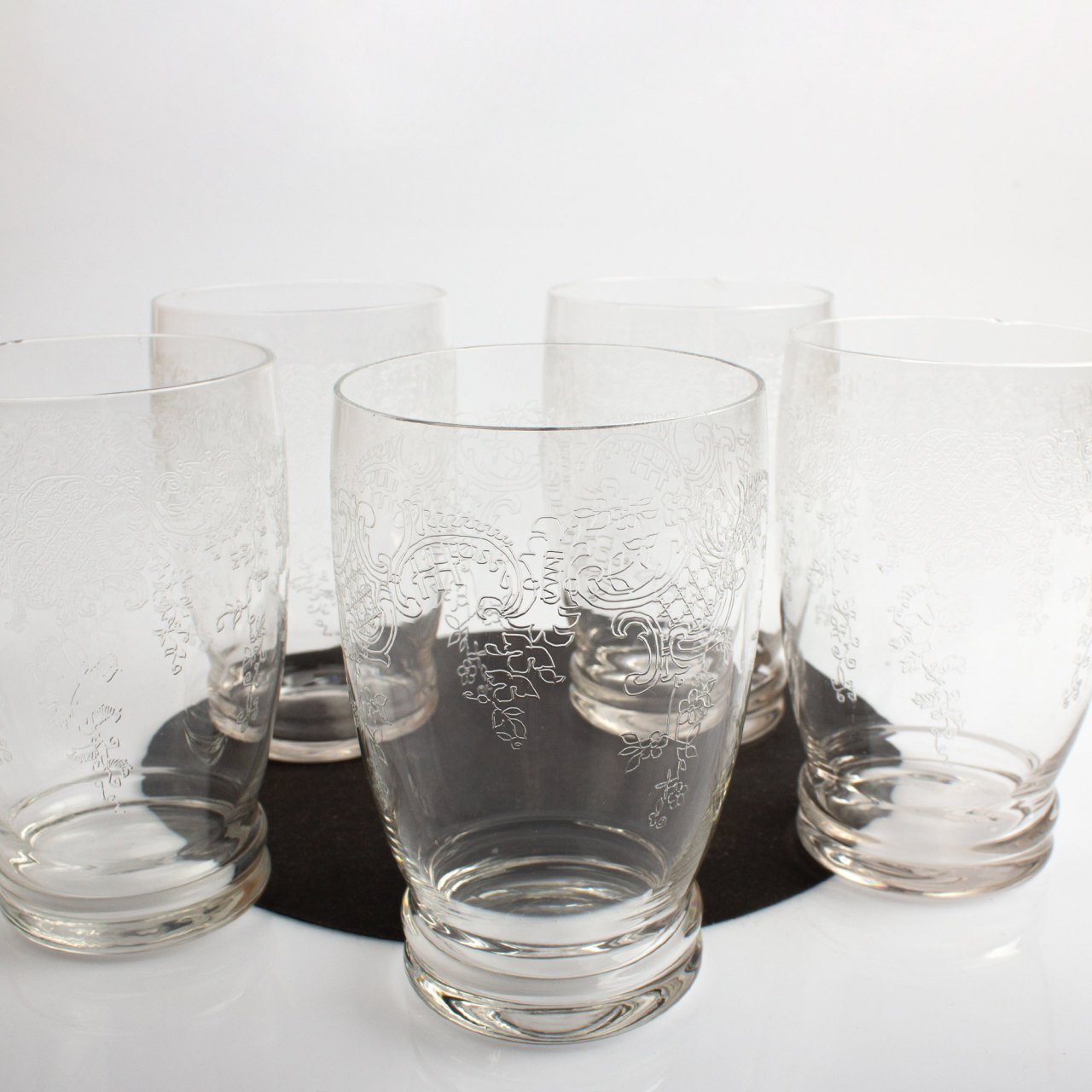 5 Adet İğne İşli Su Bardağı