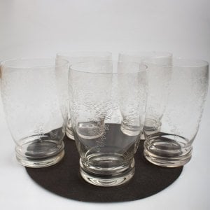 5 Adet İğne İşli Su Bardağı