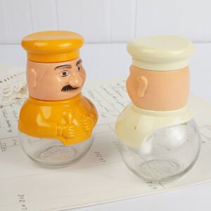 Aşçı Tuzluk Biberlik / Sarı - Turuncu