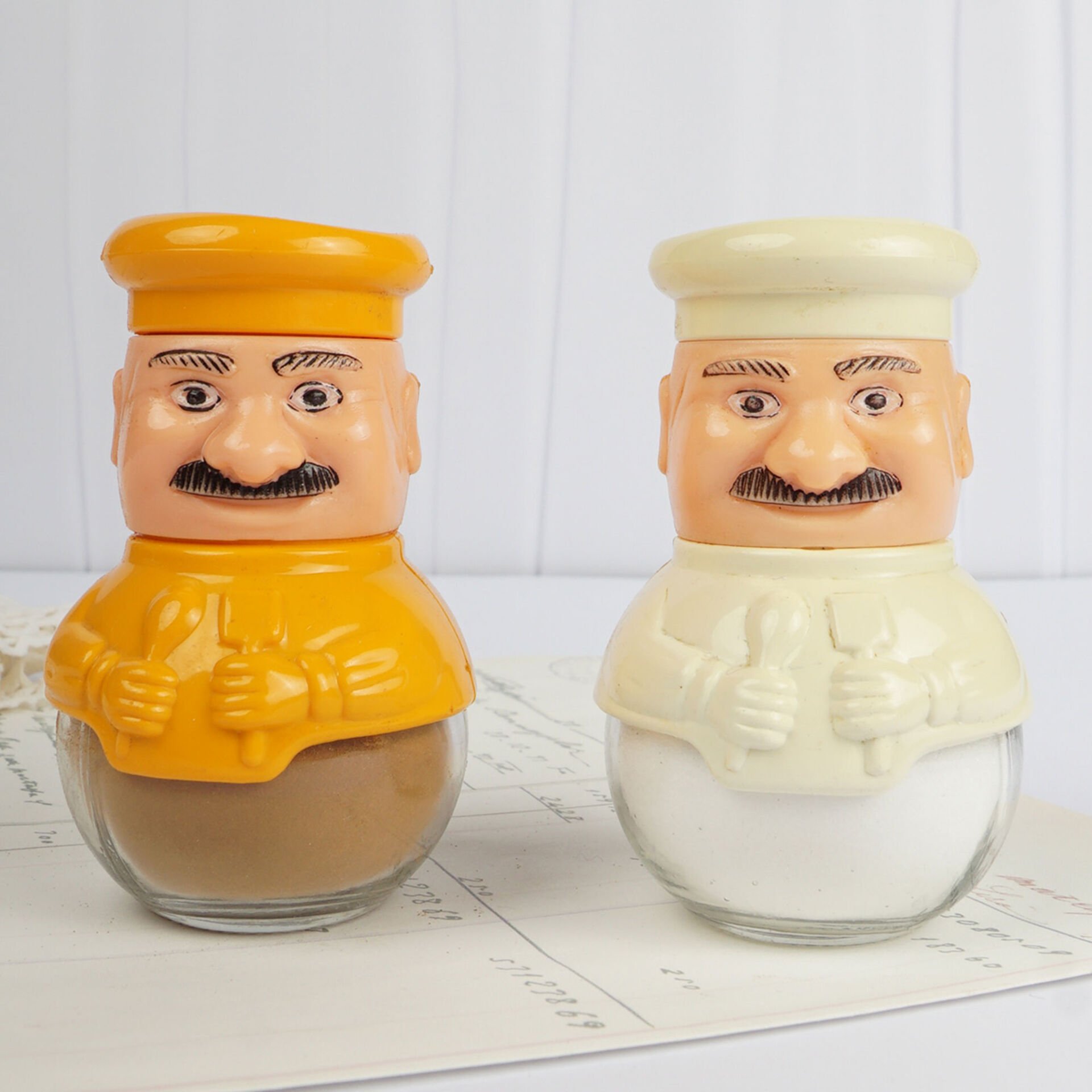 Aşçı Tuzluk Biberlik / Sarı - Turuncu