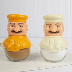 Aşçı Tuzluk Biberlik / Sarı - Turuncu