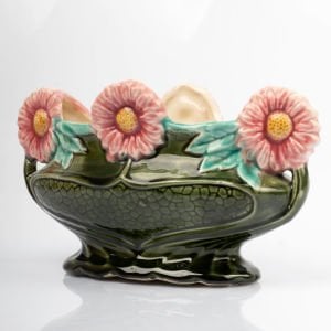 Pembe Çiçekli Majolica