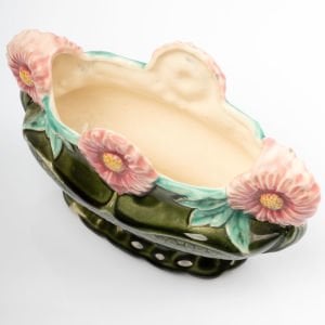 Pembe Çiçekli Majolica