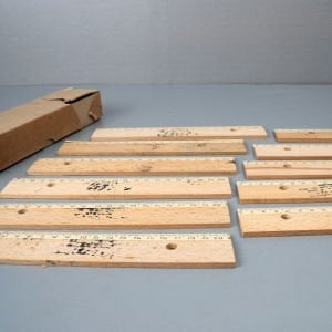 21 cm Ahşap Metalli Cetvel