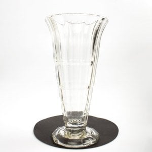 Şeffaf Art Deco Vazo
