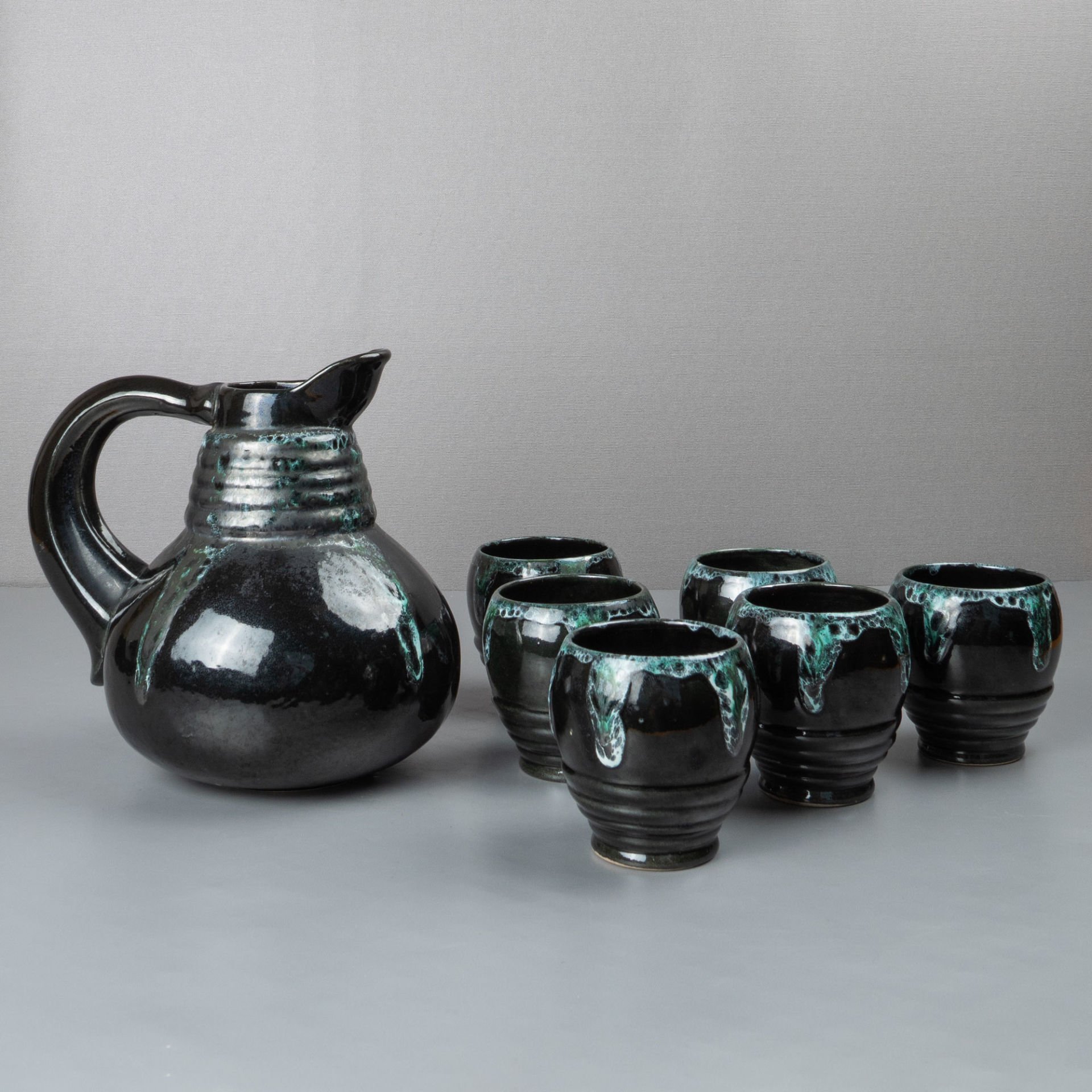 Lava Seramik Sürahi ve Bardakları