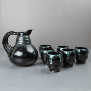 Lava Seramik Sürahi ve Bardakları