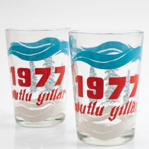 Paşabahçe Yıl Bardakları 1977