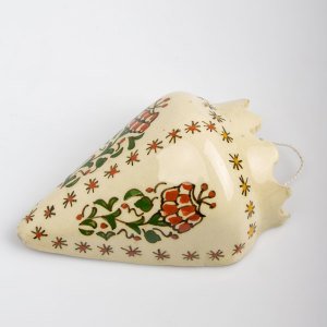 Kandil Biçimli Sade Kütahya Duvar Vazosu