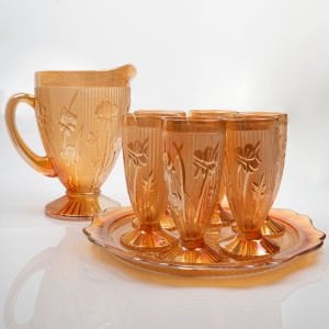 Jeanette Karnaval Cam Sürahi Seti