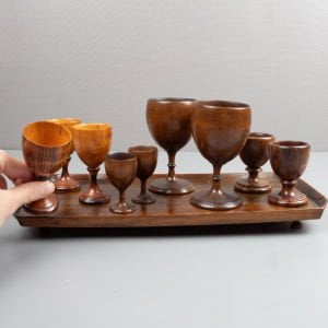 Ahşap Tepsi ve Kadehler