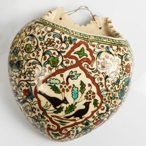 Çift Sülünlü Kütahya Duvar Vazosu