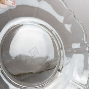 Şişe Cam Çift Servis Tabağı